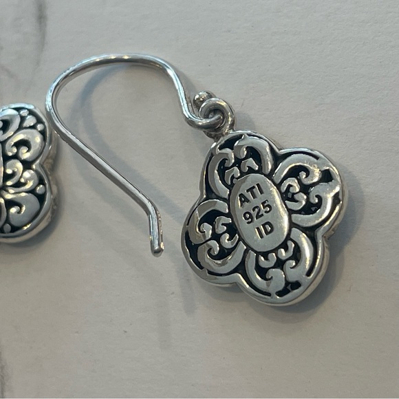 Sterling silver Celtic knot drop earrings - Picture 4 of 4